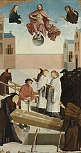 Die sieben Werke der Barmherzigkeit (Detail Tote begraben), 1504 (S. 137 unten links · Werke der Barmherzigkeit)