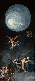 Aufsteig ins himmlische Paradies von Hieronymus Bosch (aus: Der Sturz der Verdammten, 1500-04, Venedig, Dogenpalast (S. 64 · Empyreum)