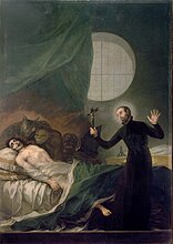 Francisco de Goya, Der hl. Franciscus Borgia am Sterbebett eines Reulosen, 1788 (S. 171 · Ars moriendi)