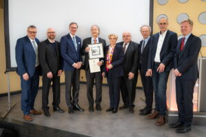 Prof Hofer and guests during the his farewell ceremony