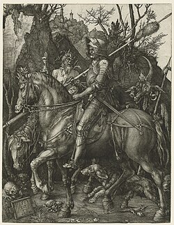 Albrecht Dürer d.J., Ritter, Tod und Teufel (S. 174 · Tod)