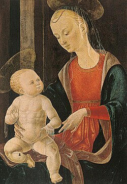 Anon. aus Ferrara, Maria mit Kind, 1450-1500, Los Angeles, J. Paul Getty Museum (S. 94 · Dämonische Tiere)