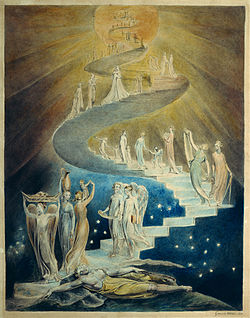 William Blake, Jakobsleiter London, British Library (S. 140 · Jakobsleiter)