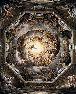 Himmelfahrt Mariä von Coreggio, 1526-30, Parma, Domkuppel (S. 65 · Empyreum)