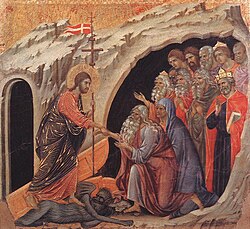 Der Abstieg Christi in den Limbus von Duccio di Buoninsegna, Museo dell'Opera del Duomo, Siena, 1308-1311 (S. 47 · Limbus)