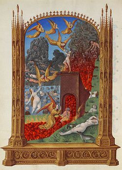 Das Fegefeuer von Brüder von Limburg (S. 53 · Fegefeuer) > Très Riches Heures du Duc de Berry, folio 113v