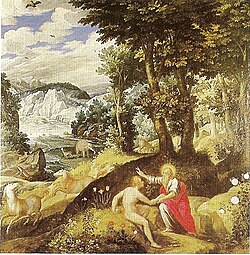 Die Erschaffung von Adam von Jan Sons, o.J., Galleria nazionale di Parma (S. 14 · Irdisches Paradies)