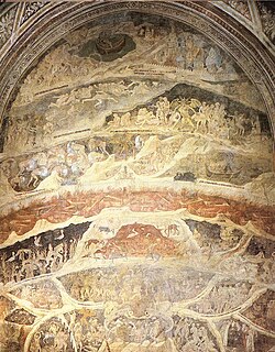 Die Hölle von Nardo di Cione, 1350-1355, Basilica Santa Maria Novella, Capella di Strozzi, Florenz (S. 41 · Höllenkreise und Qualen)