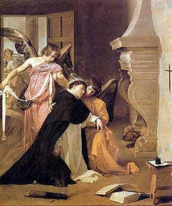 Diego Velázquez, Versuchung des hl. Thomas von Aquin, 1632, Museo Diocesano de Arte Sacro de Orihuela (S. 135 · Überwundene Versuchungen)