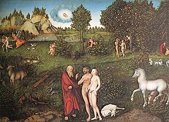 Lucas Cranach d.Ä., Das Paradies, um 1530, Kunsthistorisches Museum Wien (S. 16/17 · Irdisches Paradies)