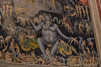 Giotto di Bondone, Das Jüngste Gericht (Detail), 1303-1306, Cappella degli Scrovegni, Padua (S. 28 · Hölle)