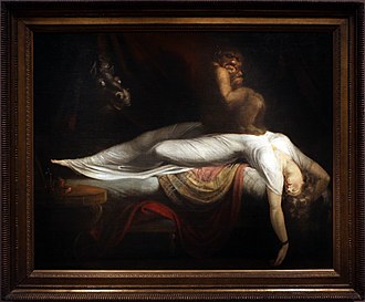 Johann Heinrich Füssli, Der Nachtmahr, 1781, (S. 110 · Gespenster und Nachtmahre)