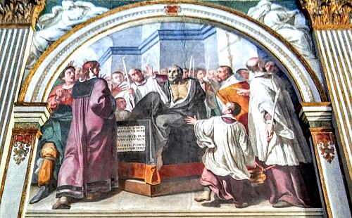 Giuseppe Maria Crespi, Auferstehung des Raimondo Diocres, 1618, Mailand, Certosa di Garegnano (S. 196 · Seelengericht)