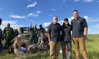 A team from Colossal at a BioRescue procedure at the Ol Pejeta Conservancy in Kenya (photo: Steven Seet)